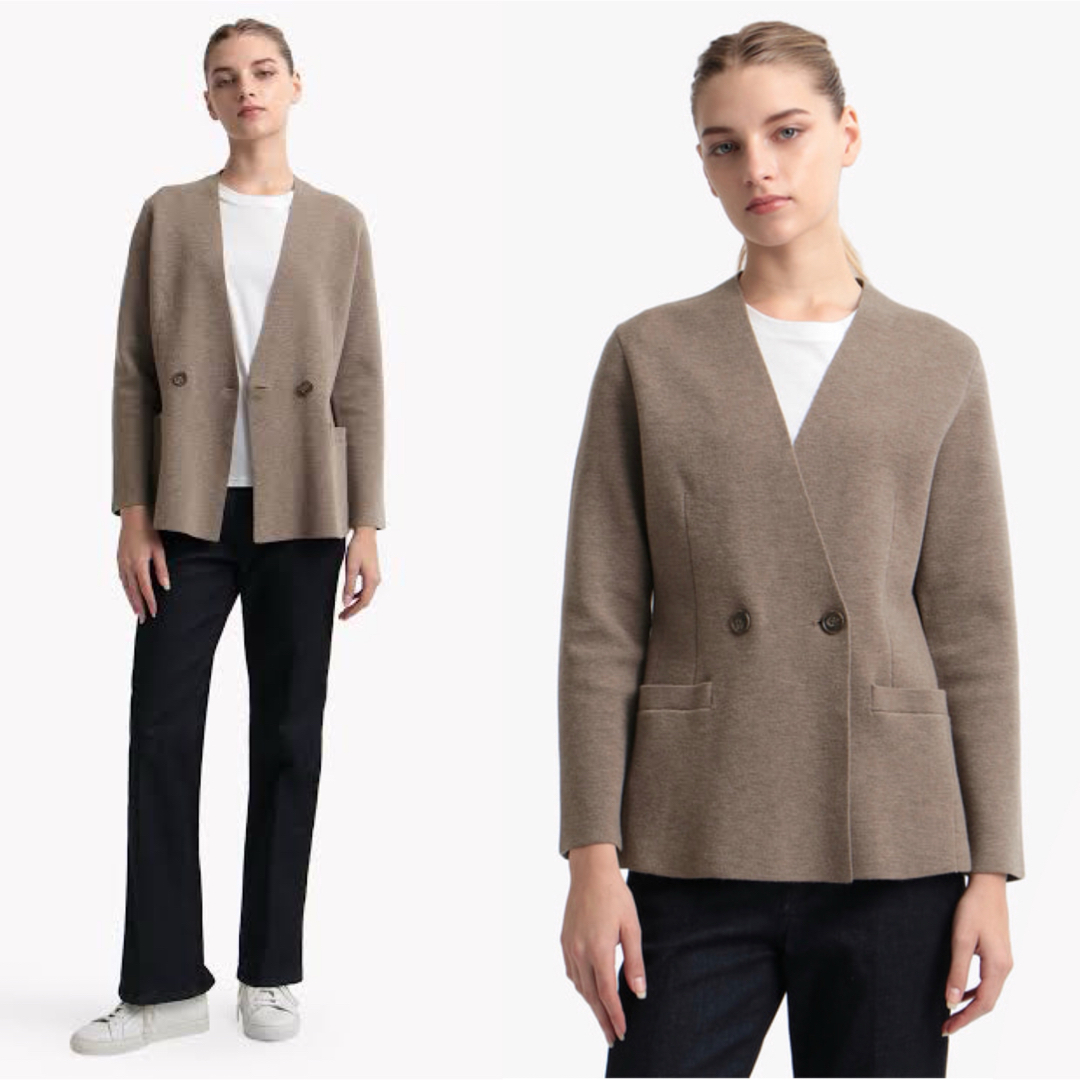 Theory luxe(セオリーリュクス)のtheory luxe 22AW ニットジャケット レディースのジャケット/アウター(ノーカラージャケット)の商品写真