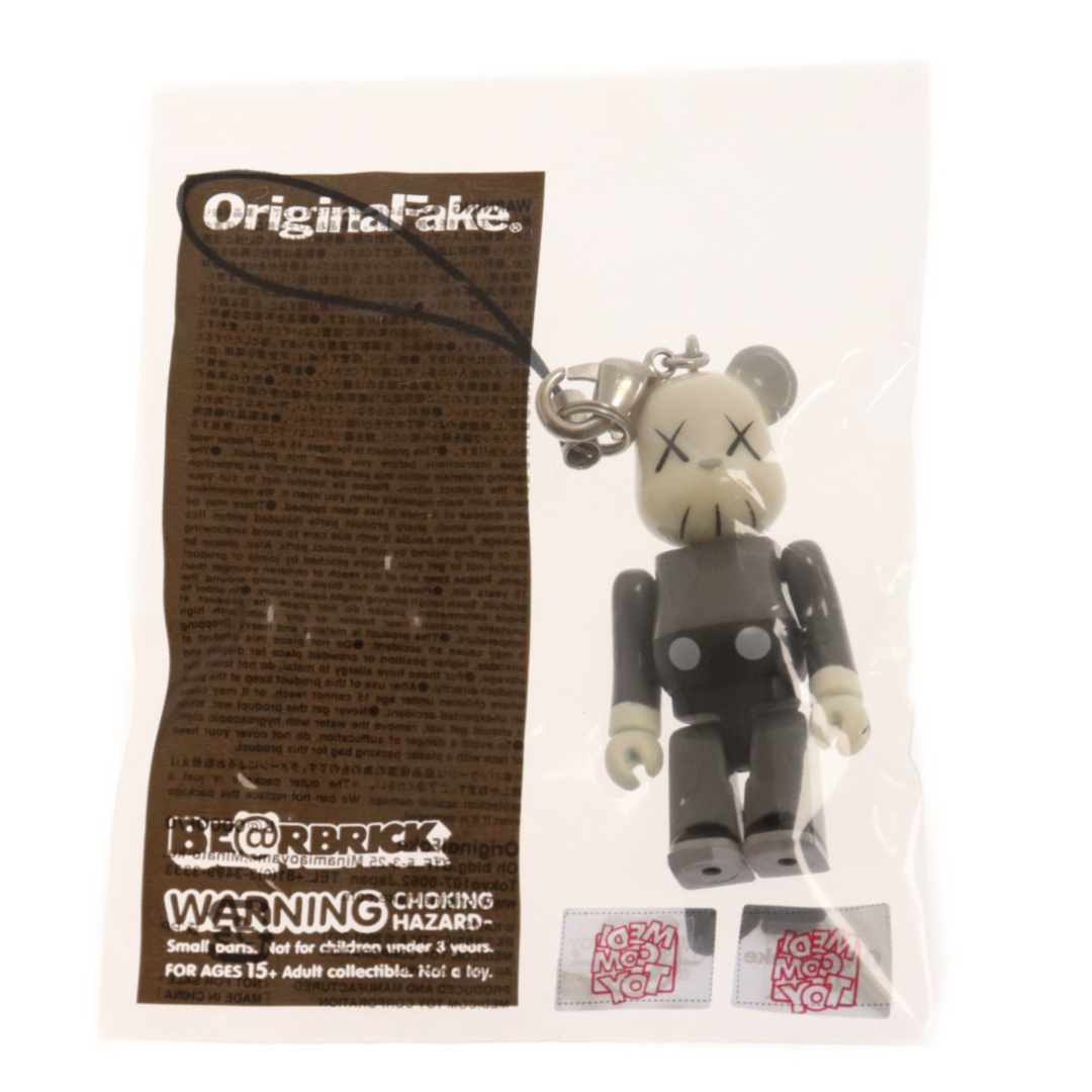 MEDICOM TOY(メディコムトイ)のMEDICOM TOY メディコムトイ BE@RBRICK 70% KAWS Original Fake ベアブリック カウズ オリジナルフェイク ストラップ キーホルダー フィギュア 人形 グレー エンタメ/ホビーのフィギュア(その他)の商品写真