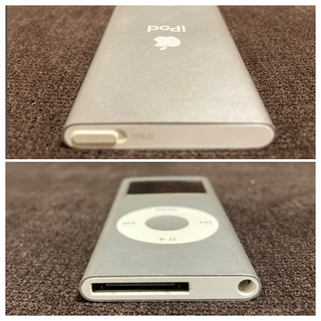 iPod(アイポッド)の【ジャンク品】Apple  iPod nano  2GB  ケーブル付き スマホ/家電/カメラのオーディオ機器(ポータブルプレーヤー)の商品写真