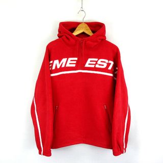 シュプリーム(Supreme)のSUPREME Polartec Half Zip Hooded レッド  M(その他)