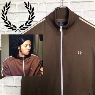 フレッドペリー(FRED PERRY)の希少ブラウン⭐️90s Fred PerryトラックジャケットM vintage(ジャージ)