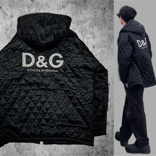 ドルチェアンドガッバーナ(DOLCE&GABBANA)のドルチェ&ガッバーナ D&G バックロゴ キルティングジャケット ブルゾン(ダウンジャケット)