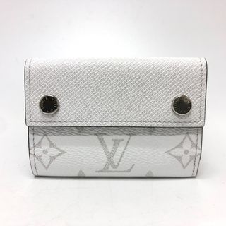 ルイヴィトン(LOUIS VUITTON)のルイヴィトン LOUIS VUITTON ディスカバリー コンパクト ウォレット M30899 タイガラマモノグラム 財布 コンパクト財布 3つ折り財布 モノグラムキャンバス ホワイト 新品同様(折り財布)