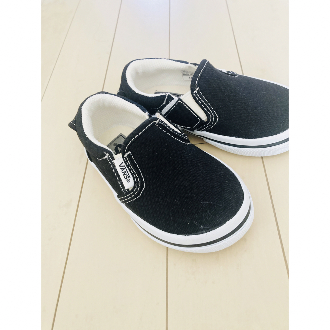 VANS(ヴァンズ)の【VANSヴァンズ】キッズ　スリッポン　スニーカー　14㎝ キッズ/ベビー/マタニティのキッズ靴/シューズ(15cm~)(スリッポン)の商品写真