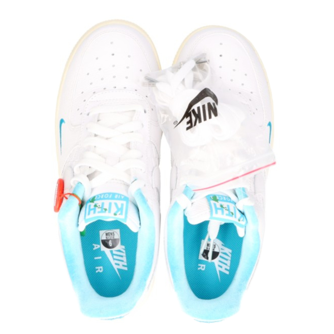 NIKE(ナイキ)のNIKE ナイキ ×KITH AIR FORCE 1 LOW HAWAII キス エアフォース1 ハワイ ローカットスニーカー ホワイト/ブルー US6/24cm DC9555-100 レディースの靴/シューズ(スニーカー)の商品写真