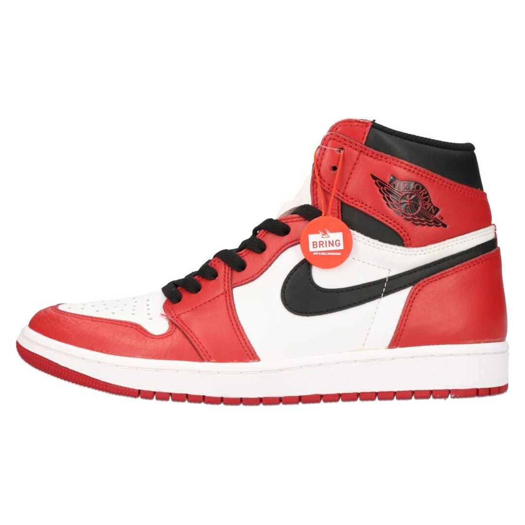 NIKE(ナイキ)のNIKE ナイキ AIR JORDAN 1 RETRO HIGH OG CHICAGO 555088-101 エアジョーダン1ハイカットスニーカー 15年製 シカゴ US10/28cm ホワイト/レッド メンズの靴/シューズ(スニーカー)の商品写真