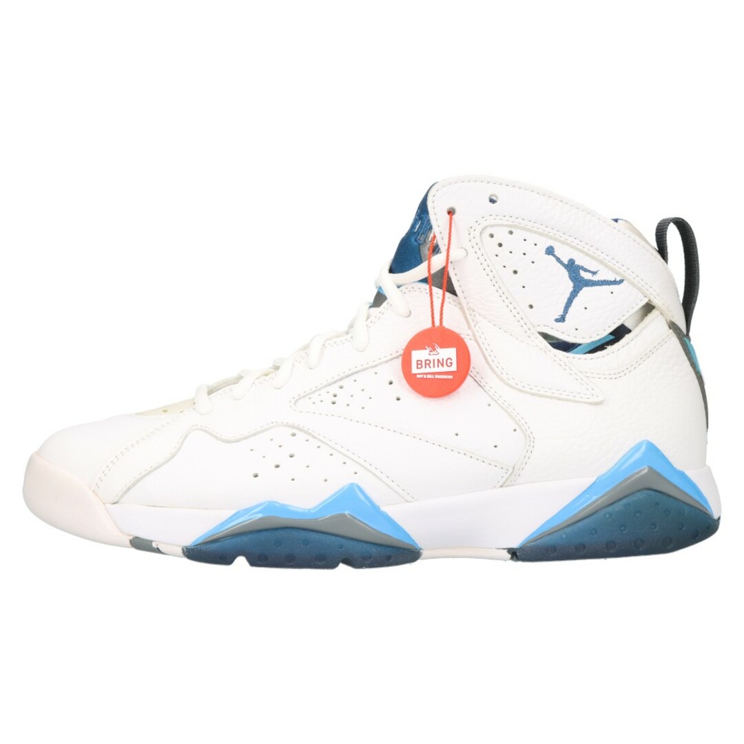 NIKE ナイキ AIR JORDAN 7 RETRO WHITE FRENCH BLUE-FLINT 304775-107 エアジョーダン7 ハイカットスニーカー US10/28cm ホワイト/ブルー天然皮革合成繊維底