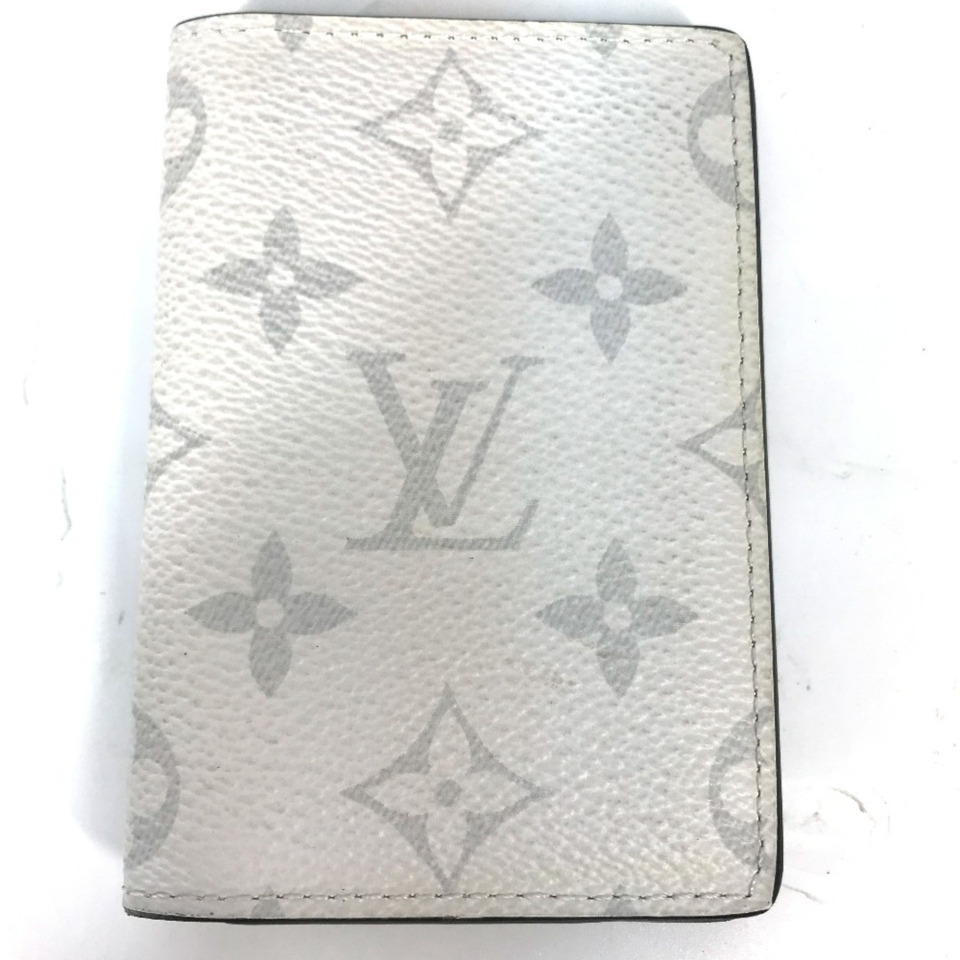 LOUIS VUITTON(ルイヴィトン)のルイヴィトン LOUIS VUITTON オーガナイザー・ドゥ ポッシュ M30933 タイガラマ 名刺入れ パスケース ２つ折り カードケース モノグラムキャンバス ホワイト レディースのファッション小物(パスケース/IDカードホルダー)の商品写真