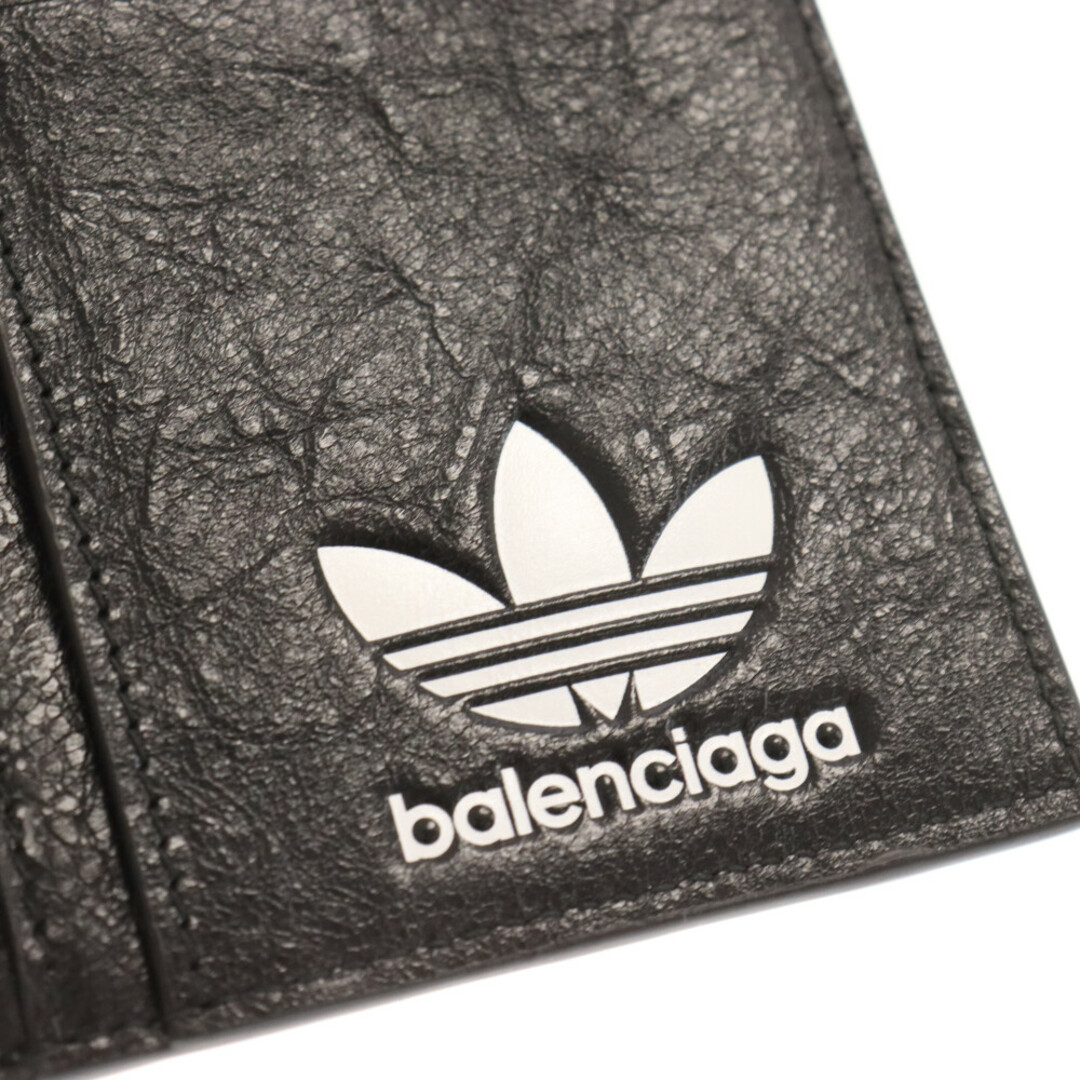 Balenciaga(バレンシアガ)のBALENCIAGA バレンシアガ ×Adidas アディダス ロゴカードホルダー フラグメントケース ウォレット 財布 コインケース ブラック/ホワイト 721896 メンズのファッション小物(長財布)の商品写真