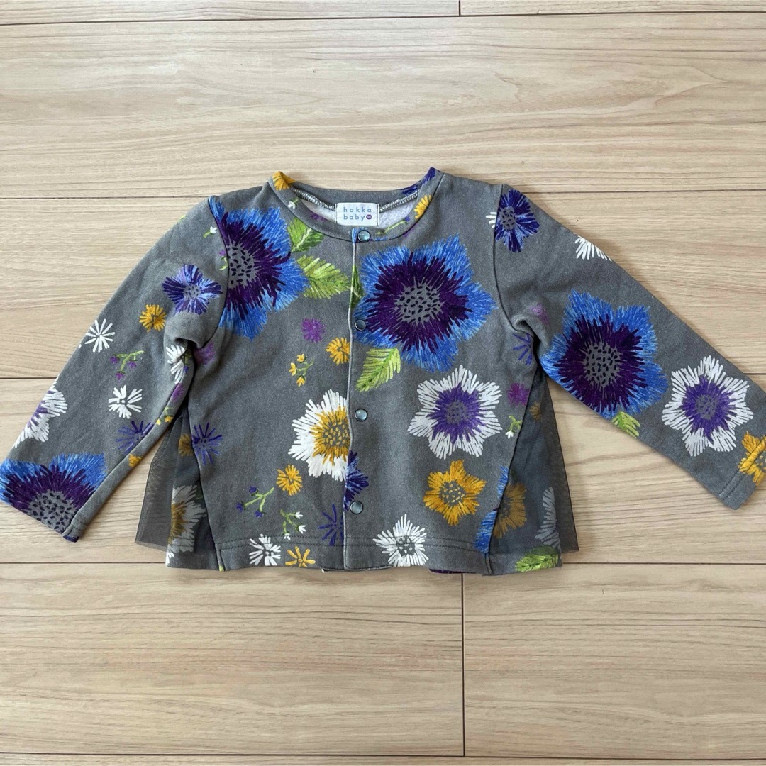 hakka baby(ハッカベビー)のハッカベビー　アウター　90cm キッズ/ベビー/マタニティのキッズ服女の子用(90cm~)(カーディガン)の商品写真