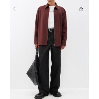 ジルサンダー(Jil Sander)のJil Sander Gabardine zip shirt(シャツ)