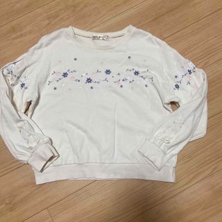 ポンポネット(pom ponette)のポンポネット　ジュニア　お花刺繍トレーナー　L 160(Tシャツ/カットソー)