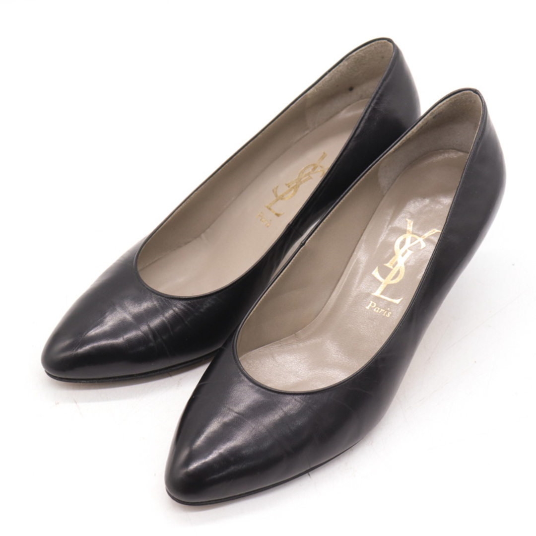 Saint Laurent(サンローラン)のイヴ・サンローラン パンプス 靴 シューズ 日本製 黒 レディース 36.5サイズ ブラック YVES SAINT LAURENT レディースの靴/シューズ(ハイヒール/パンプス)の商品写真