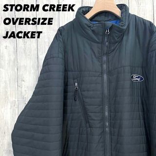 アメリカ古着STORM CREEK ゆるだぼ　FORD刺繍ロゴ中綿ジャケット(ブルゾン)