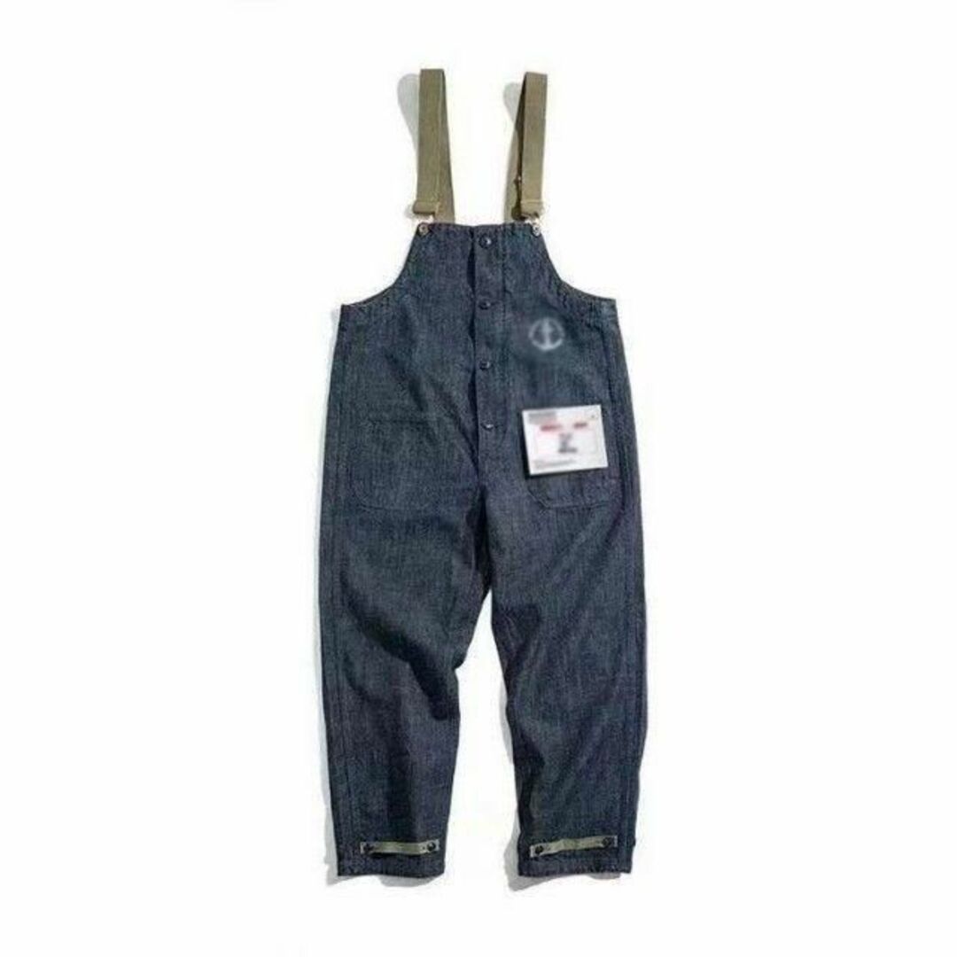 オーバーオール デッキパンツ デニム サロペット つなぎ オールドアメリカン L オーバーオール デッキパンツ デニム サロペット つなぎ オールドアメリカン L