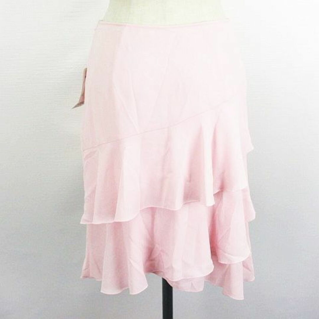 LAUTREAMONT(ロートレアモン)のロートレアモン Rue de B スカート ミモレ丈 レイヤード 3 ピンク レディースのスカート(ひざ丈スカート)の商品写真