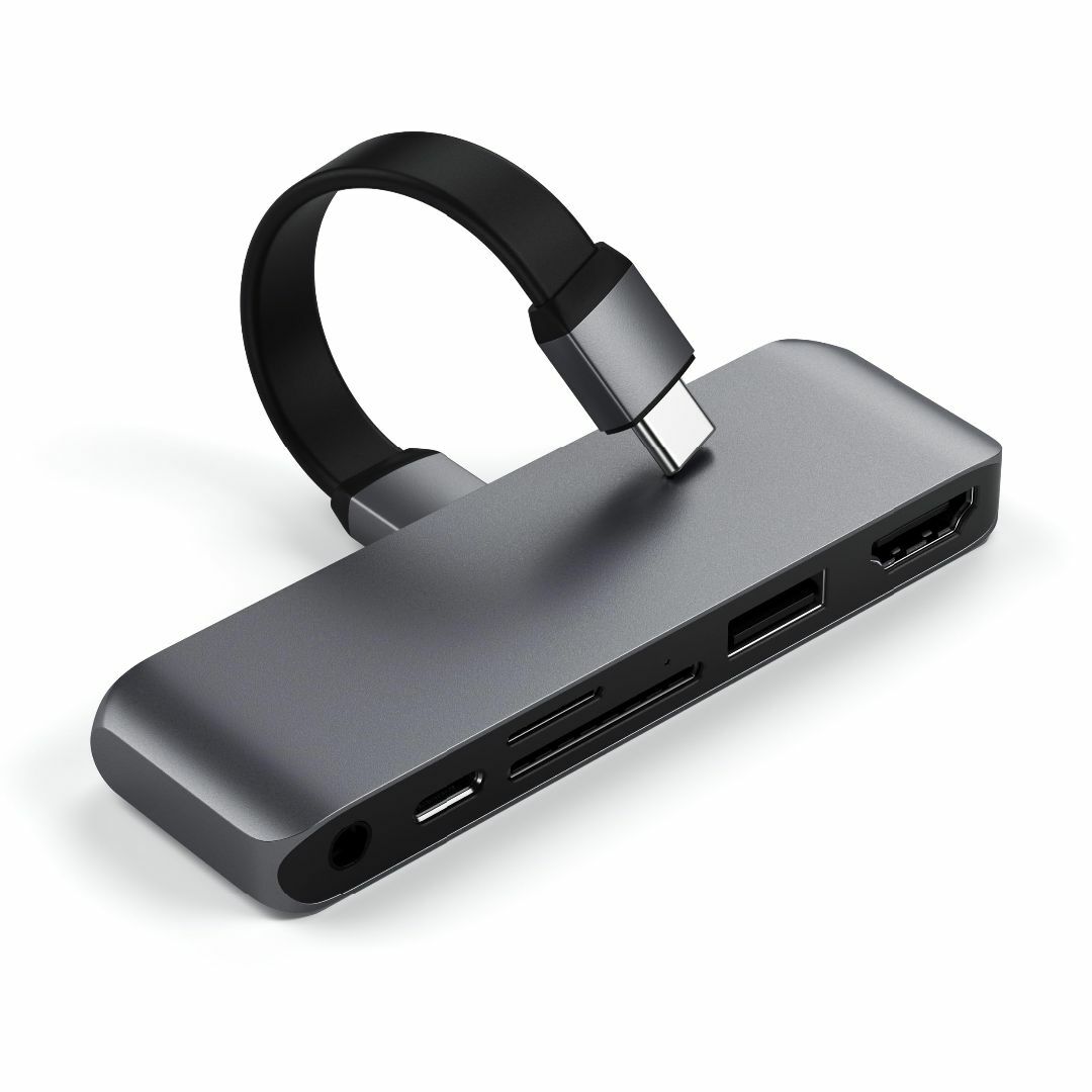 Satechi USB-C モバイル Pro SD ハブ 6-in-1 USB-PC/タブレット
