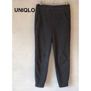 ユニクロ(UNIQLO)のユニクロ   ストライプ柄 クロップドパンツ(クロップドパンツ)