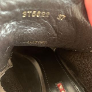 PRADA スウェード　ショートブーツ　ブラウン　37