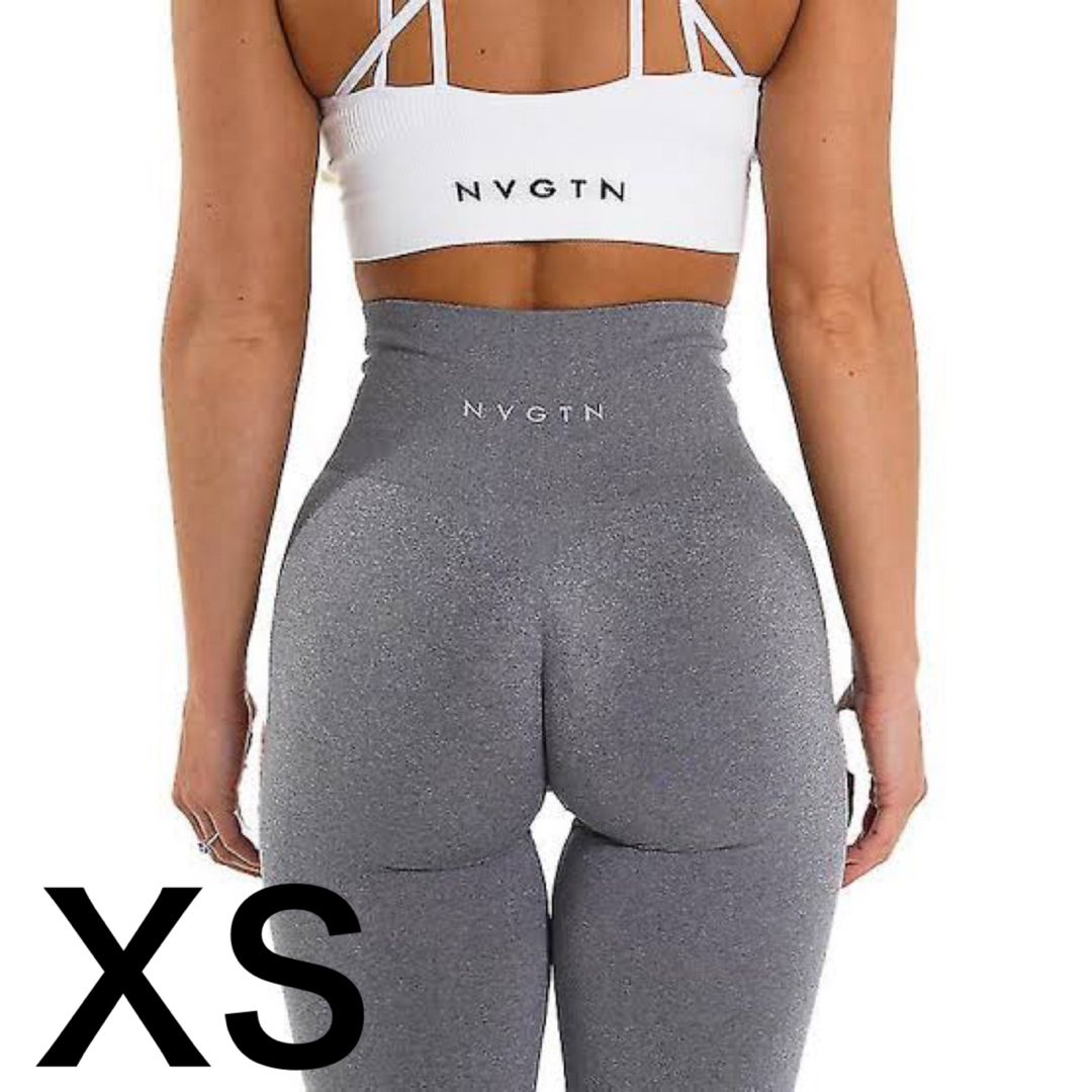 NVGTN sv  seamless leggings ライトグレー【XS】 レディースのレッグウェア(レギンス/スパッツ)の商品写真