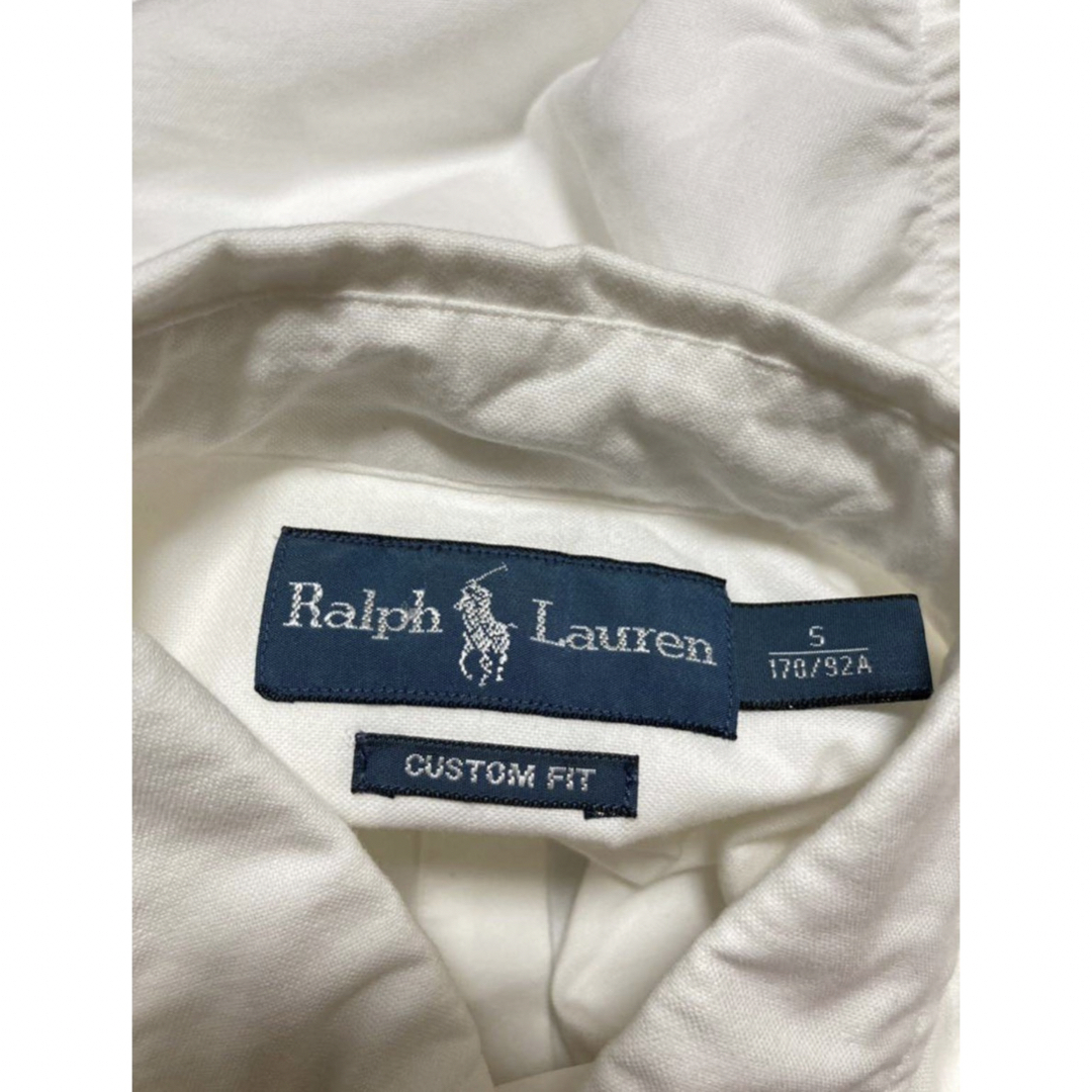 POLO RALPH LAUREN(ポロラルフローレン)のRalph Lauren  ラルフローレン　ボタンダウン半袖シャツ　Sサイズ　白 メンズのトップス(シャツ)の商品写真