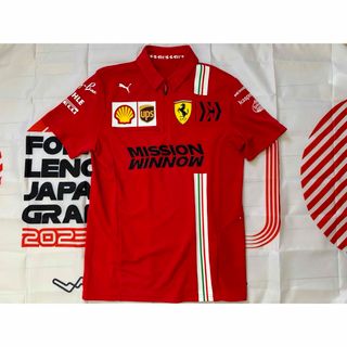 フェラーリ(Ferrari)のフェラーリF1チーム支給品2021クルー用ポロシャツ　日本サイズL(ポロシャツ)