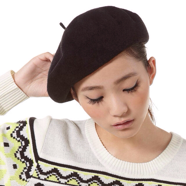 moussy(マウジー)のBASIC WOOL BERET レディースの帽子(ハンチング/ベレー帽)の商品写真