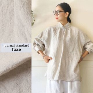 ジャーナルスタンダード(JOURNAL STANDARD)のjournal standard luxe Lダンガリー ハイネックパフブラウス(シャツ/ブラウス(長袖/七分))