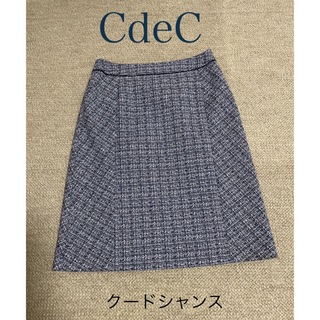 クードシャンス(COUP DE CHANCE)のCdeC クードシャンス　ツイードスカート(ひざ丈スカート)