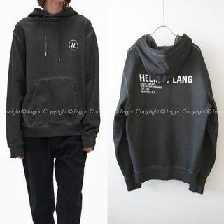 ヘルムートラング(HELMUT LANG)のヘルムートラング ガーメントダイ プリント スウェット フーディー パーカー(パーカー)