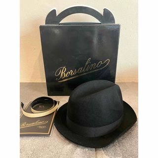 ボルサリーノ(Borsalino)の美品　ボルサリーノ　アレッサンドリア　(ハット)