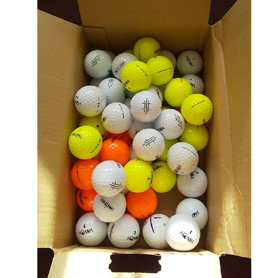 本間ゴルフ(ホンマゴルフ)のロストボール ホンマ50球 スポーツ/アウトドアのゴルフ(その他)の商品写真