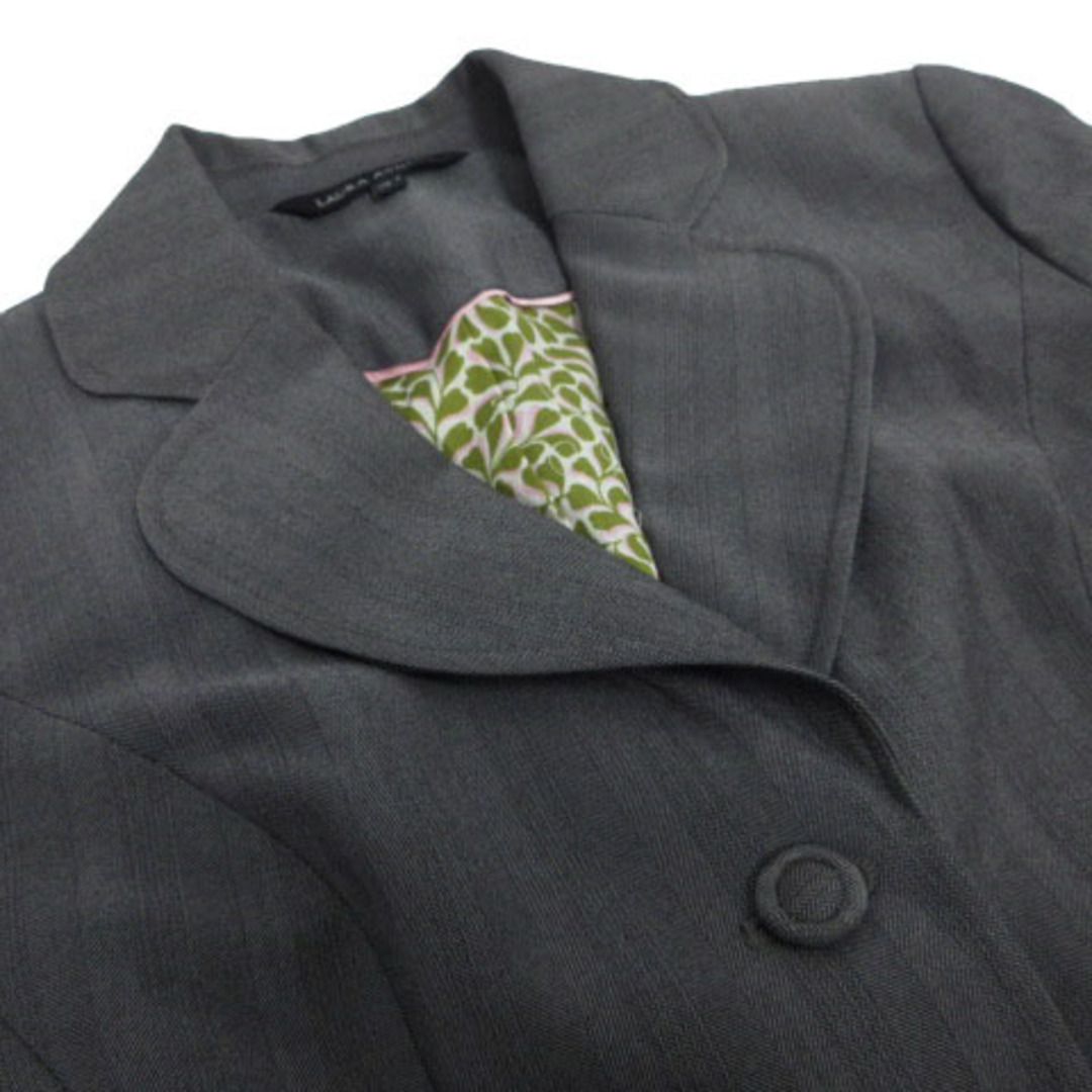LAURA ASHLEY(ローラアシュレイ)のローラアシュレイ スーツ フォーマル スカートスーツ ストライプ グレー 7 レディースのフォーマル/ドレス(礼服/喪服)の商品写真