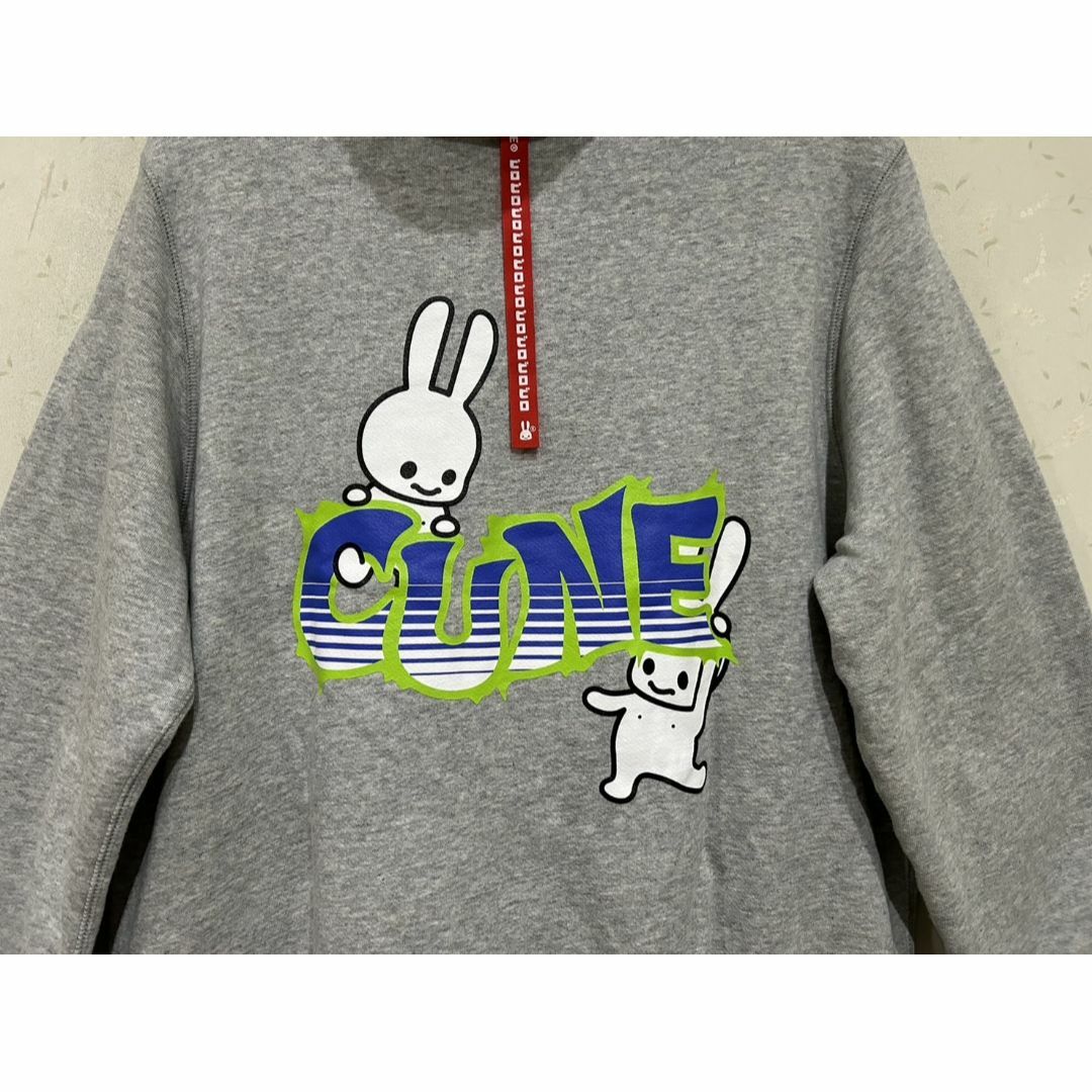 CUNE(キューン)の＊キューン CUNE うさぎ ロゴ スウェット ジップアップ パーカー L メンズのトップス(パーカー)の商品写真