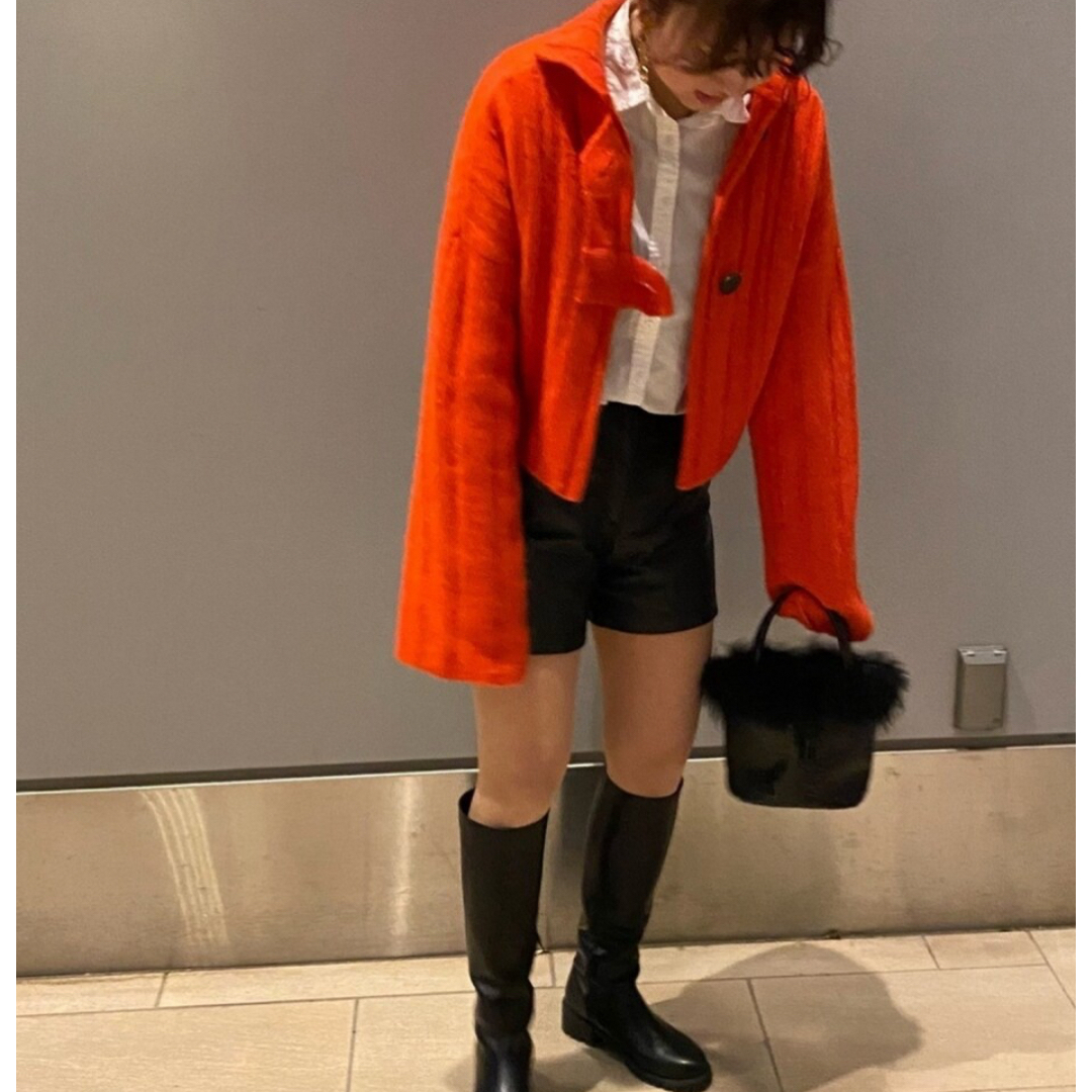 LE CIEL BLEU(ルシェルブルー)のLE CIEL BLEU Cropped Random Rib Knit レディースのトップス(ニット/セーター)の商品写真