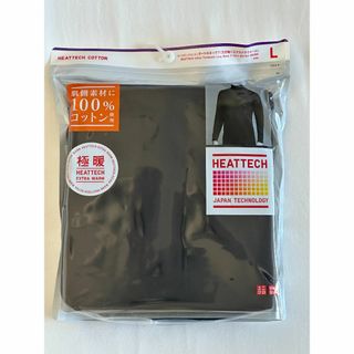 ユニクロ(UNIQLO)のユニクロ ヒートテックコットンタートルネックT（極暖・9分袖・L）(Tシャツ/カットソー(七分/長袖))