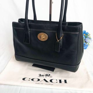 コーチ(COACH)の【極美品】コーチ 11553 トートバック レザー 黒 ハンドバッグ 手提げ(トートバッグ)