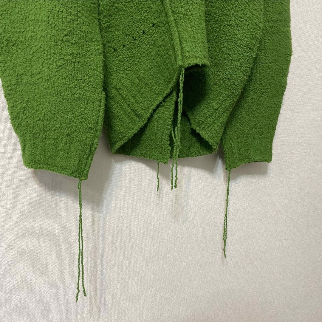 LE CIEL BLEU(ルシェルブルー)のIRENE アイレネ whole garment knit  ニット　グリーン レディースのトップス(ニット/セーター)の商品写真