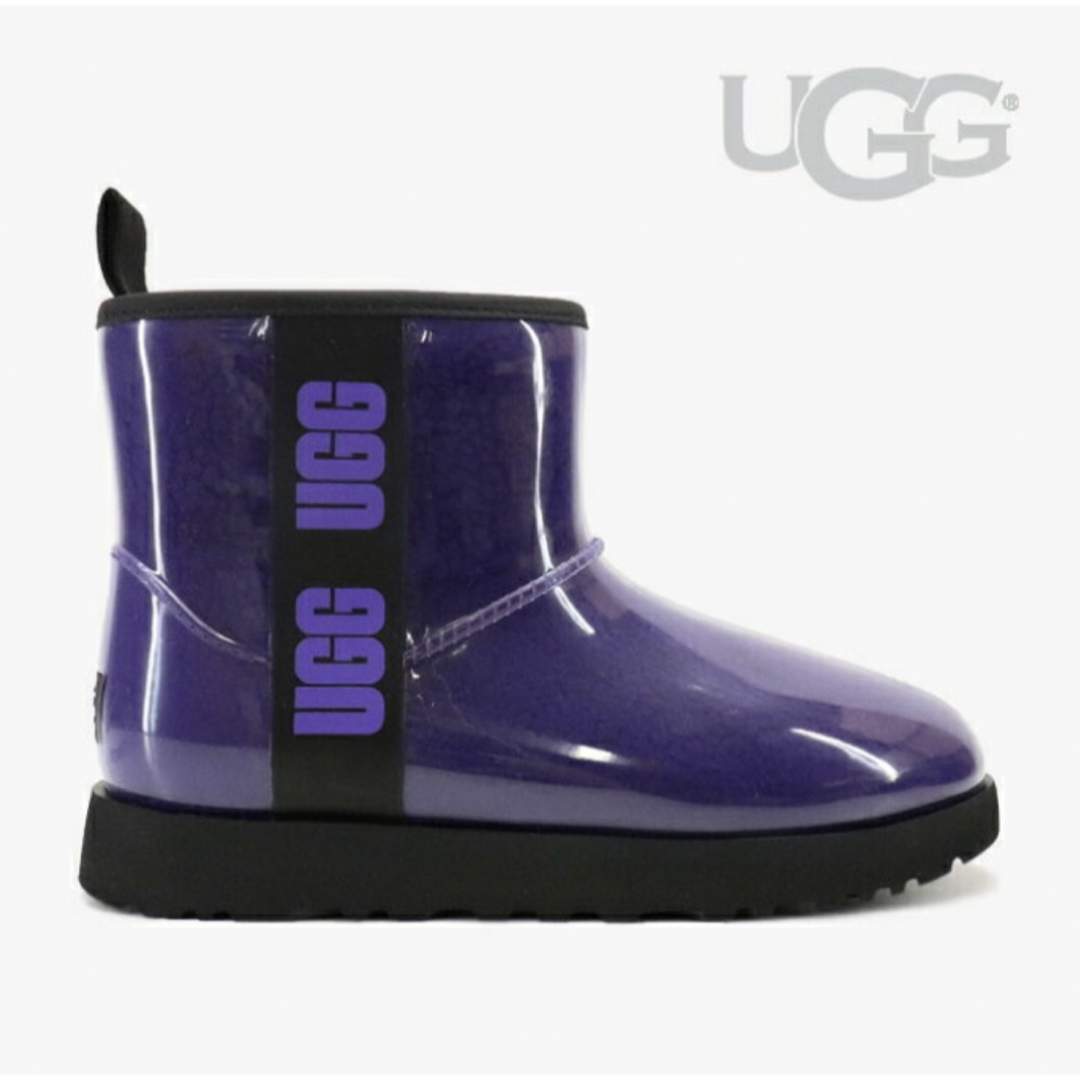 UGG(アグ)のUGG クラシック クリア ミニ　パープル　レインブーツ　長靴　 レディースの靴/シューズ(レインブーツ/長靴)の商品写真