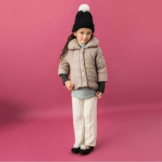 プティマイン(petit main)のpetit mainプティマイン130cm　袖リブ中綿ジャケット(ジャケット/上着)