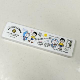 ドラエモン(ドラえもん)の数回使用　ドラえもん　スライド式　カトラリーセット　スプーン　箸　未使用あり(弁当用品)