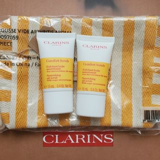 クラランス　コンフォートオイルスクラブ スクラブ洗顔料 30ml  ポーチ付き(洗顔料)