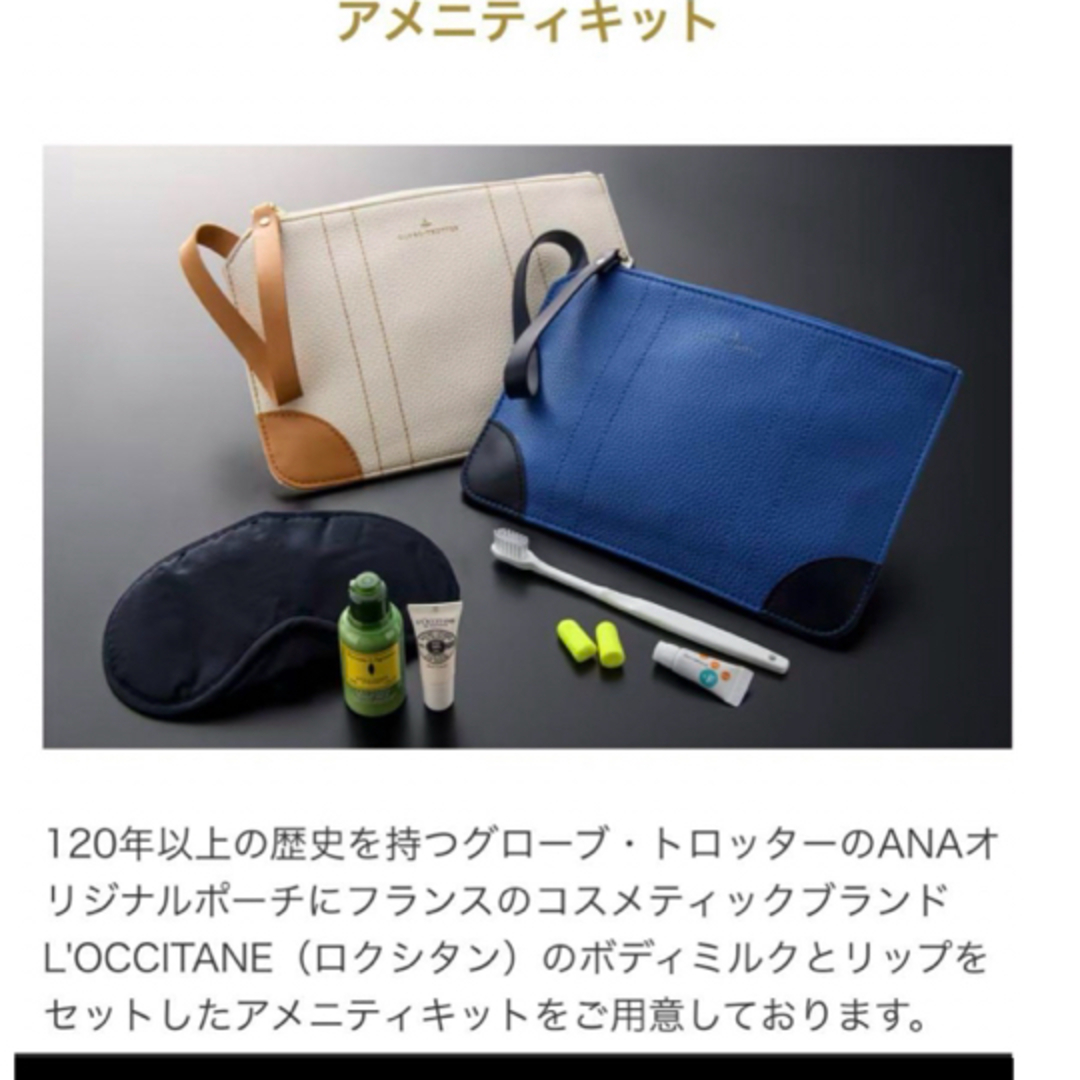 GLOBE-TROTTER(グローブトロッター)の新品ANAビジネスクラスアメニティ/ブルー レディースのファッション小物(ポーチ)の商品写真