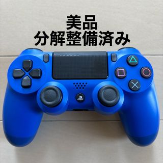 プレイステーション4(PlayStation4)の美品 SONY PS4 純正 コントローラー DUALSHOCK4 ブルー(家庭用ゲーム機本体)