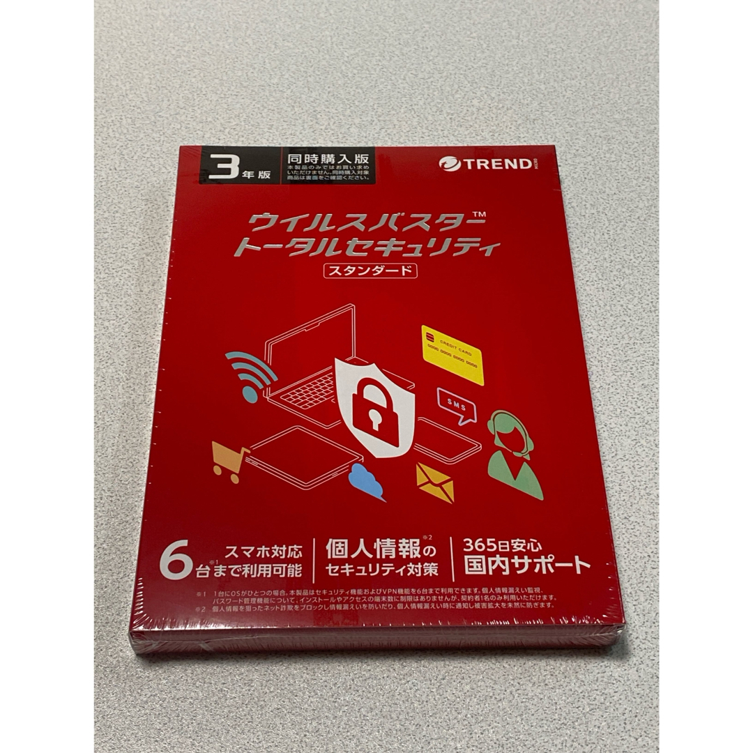 その他トレンドマイクロ ウイルスバスター トータルセキュリティ　スタンダード　3年版