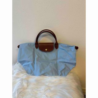 ロンシャン(LONGCHAMP)のロンシャン Longchamp ル プリアージュ M スカイブルー 水色(トートバッグ)