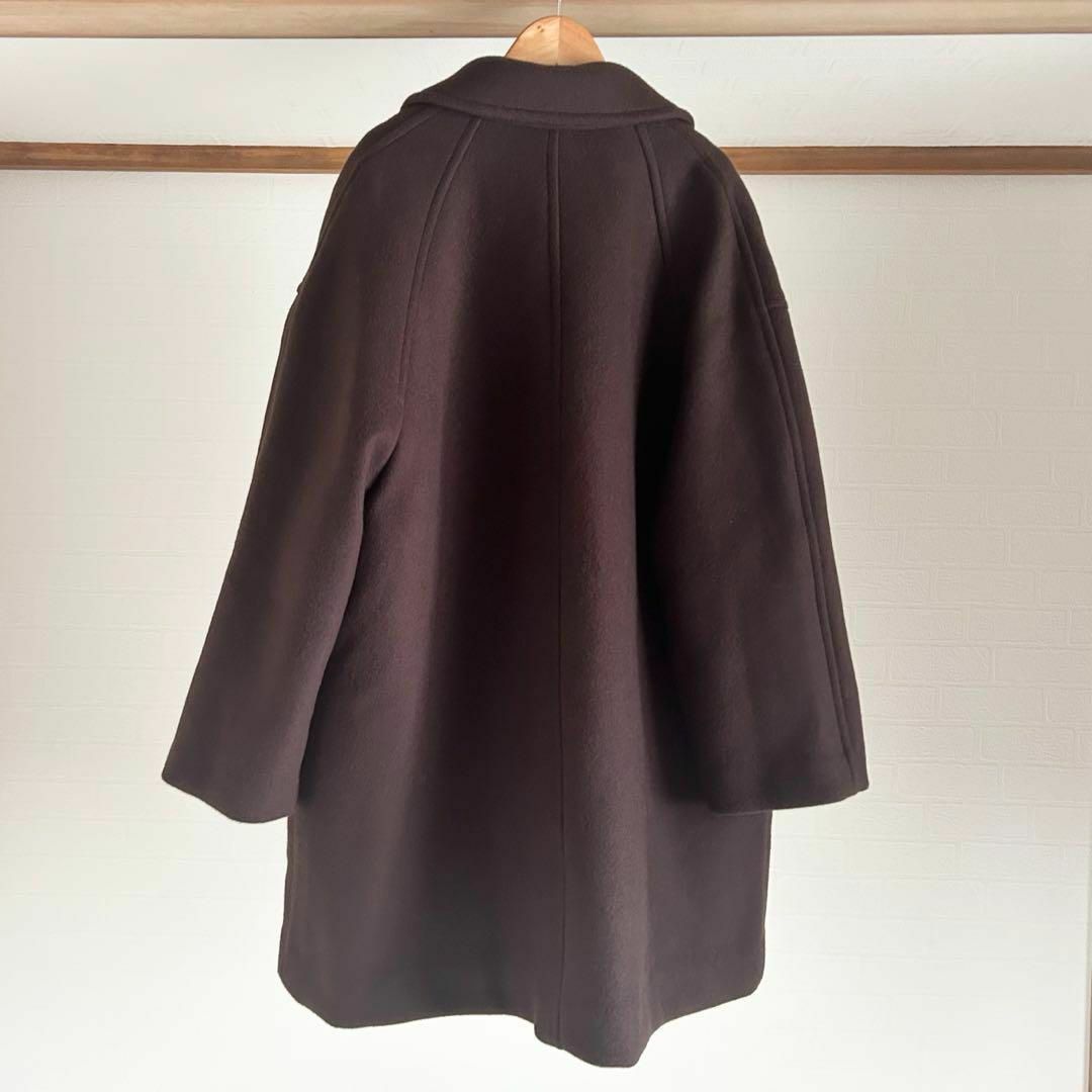 SLOBE IENA(スローブイエナ)の2022AW✨スローブイエナ　T/WメルトンビックPコート　ブラウン レディースのジャケット/アウター(ピーコート)の商品写真