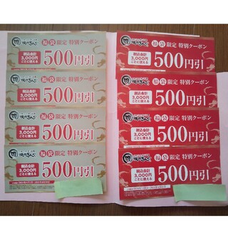 焼き肉キング  500円券(８枚 もしくは４枚) 割引券 クーポン券(レストラン/食事券)