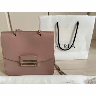 フルラ(Furla)の【美品】フルラ　メトロポリス　ミニトップハンドルバッグ(ショルダーバッグ)