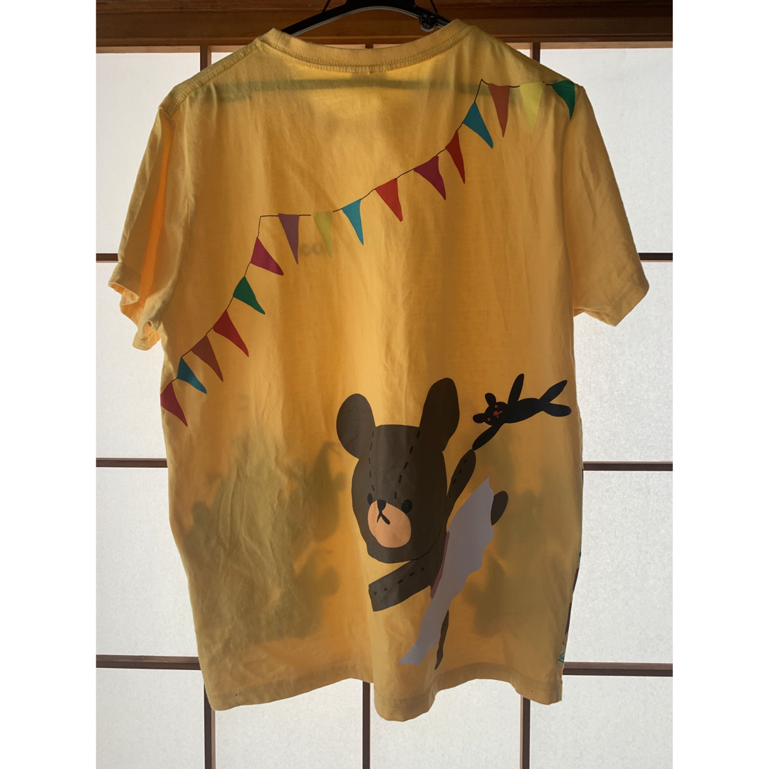 くまのがっこう(クマノガッコウ)のくまのがっこう　Tシャツ　イエロー　Lサイズ レディースのトップス(Tシャツ(半袖/袖なし))の商品写真